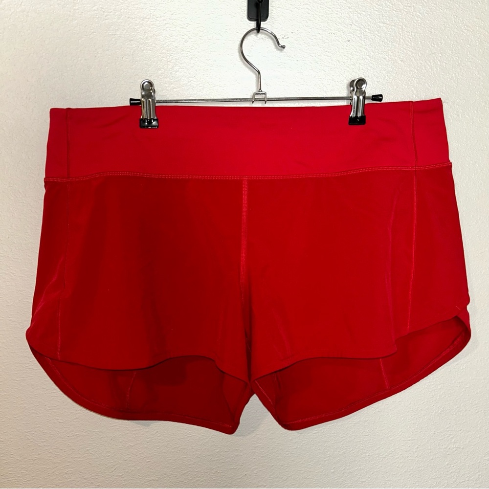 Lululemon Athletica Red Athletic Shorts